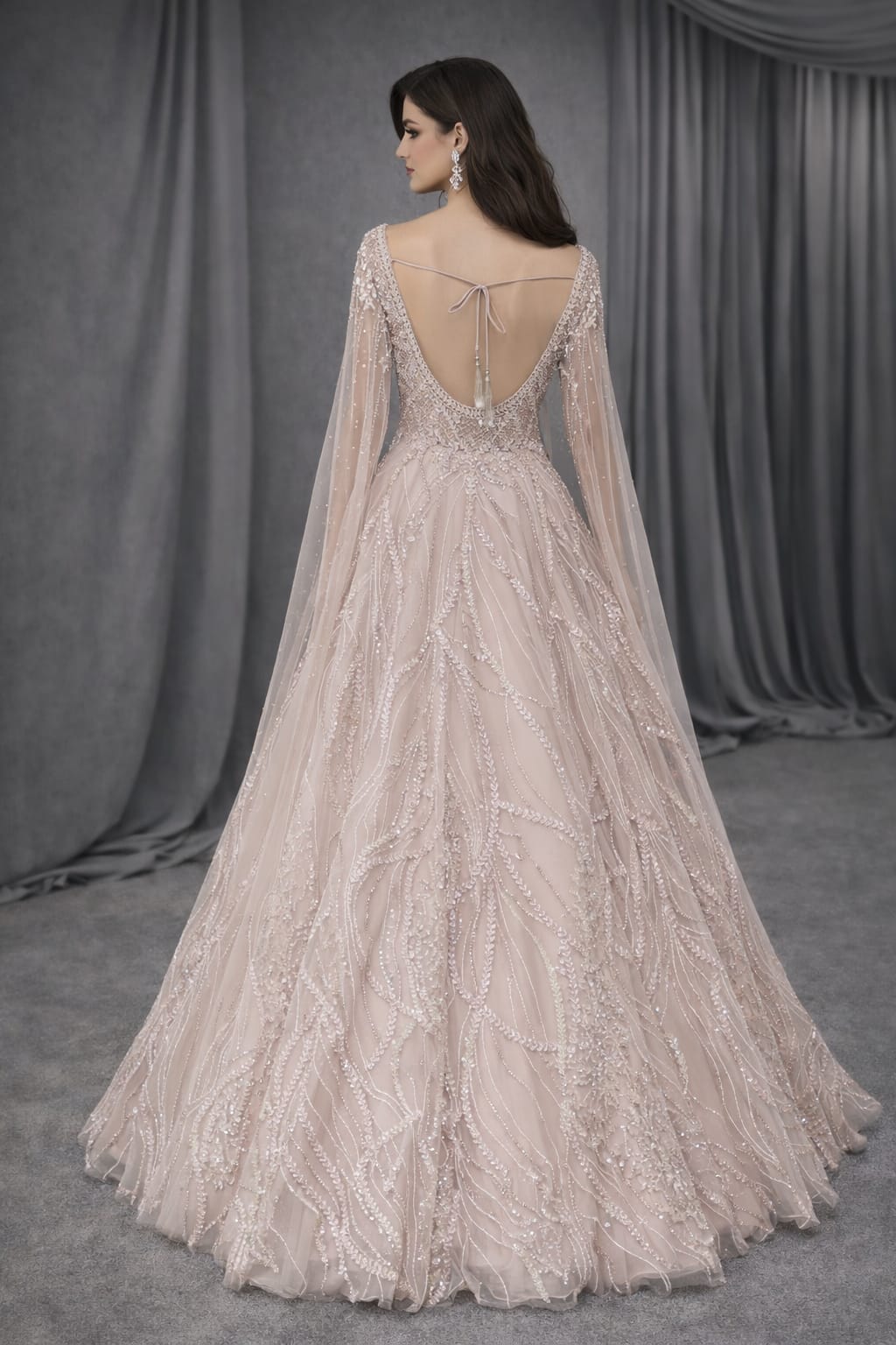 powder pink gown