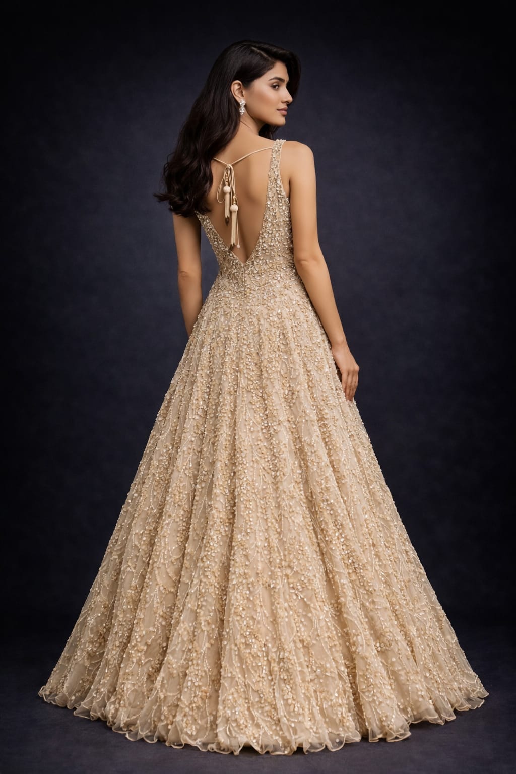  gold evening gown