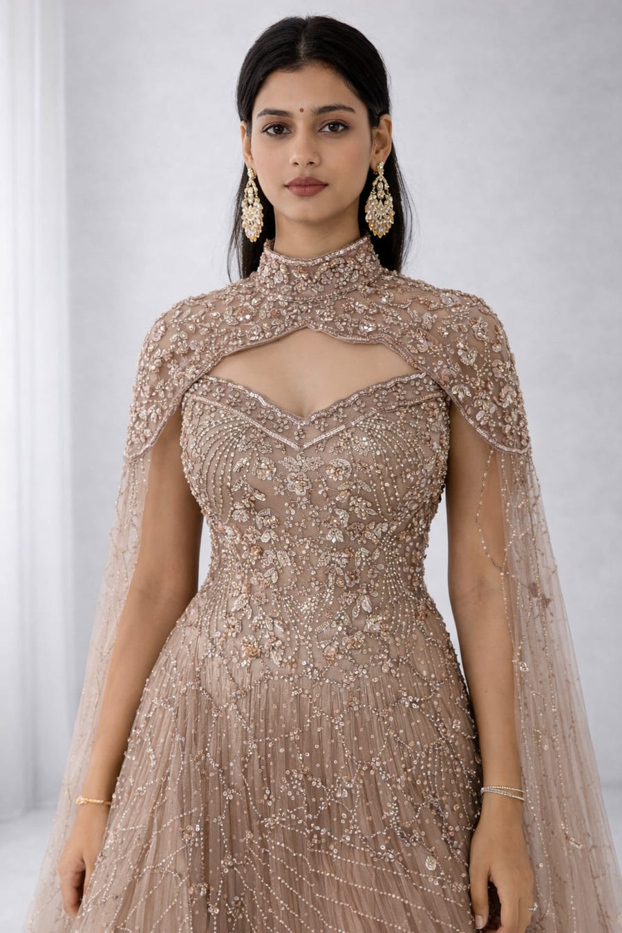 copper gown