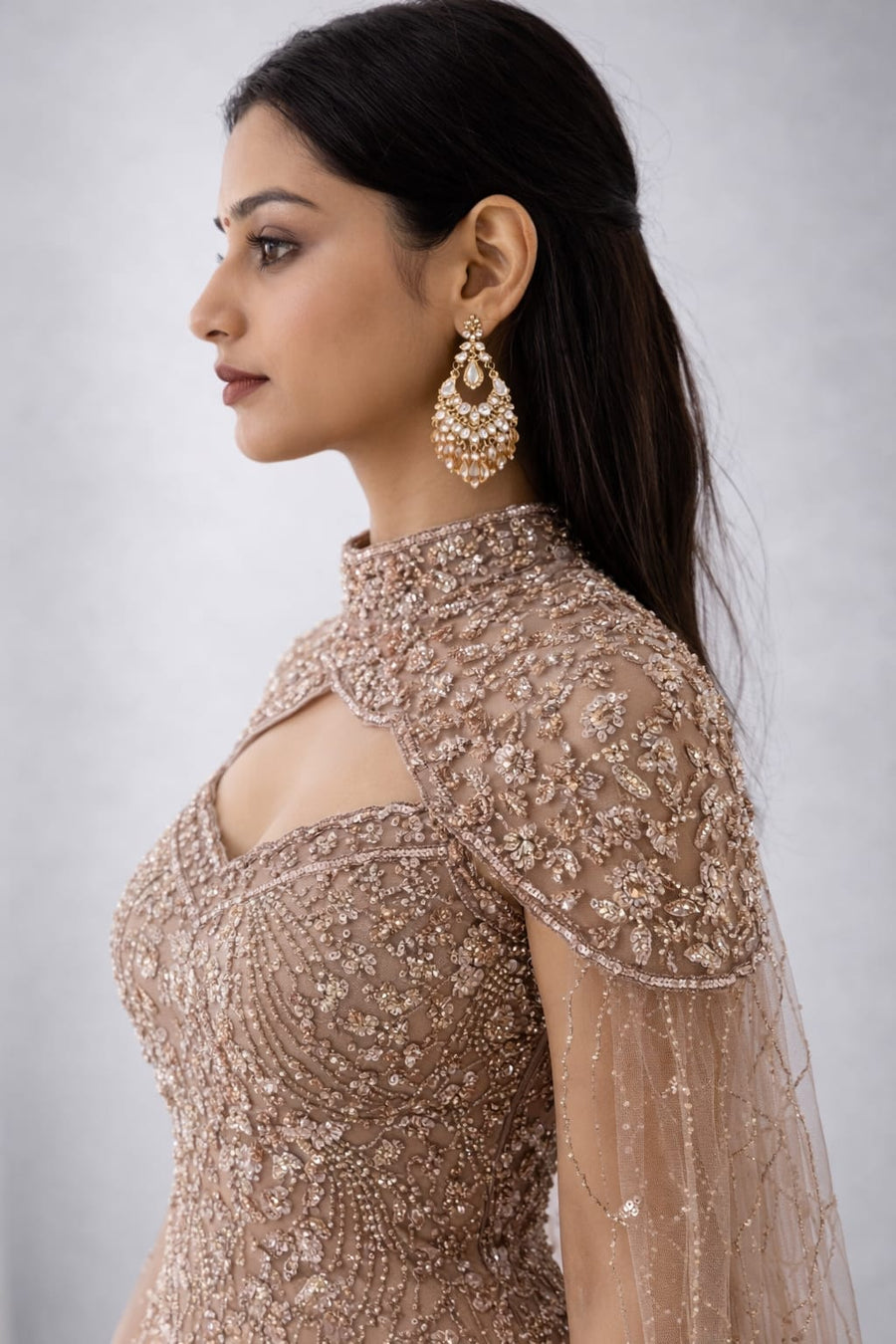 copper gown