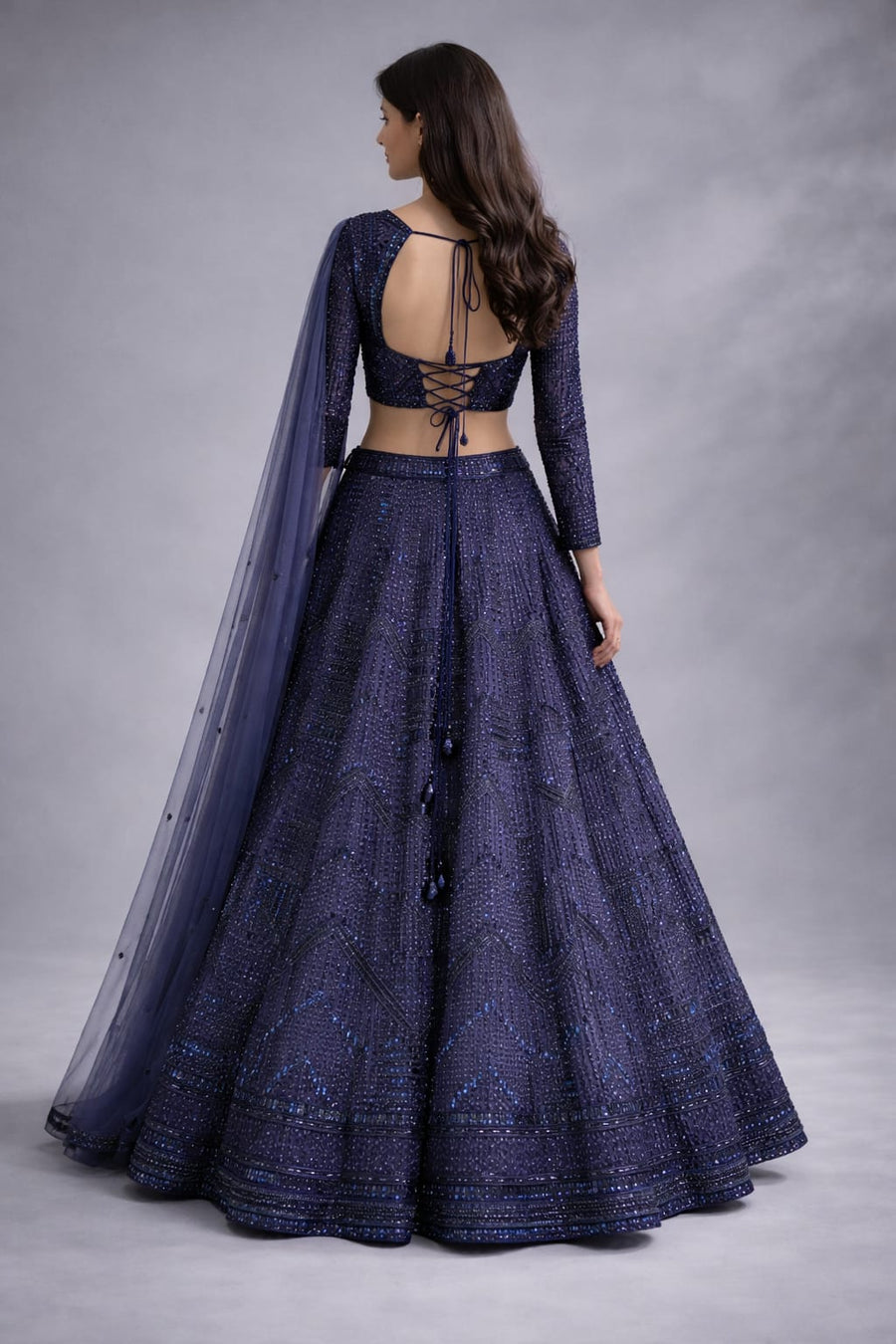 Navy blue traditional outfit