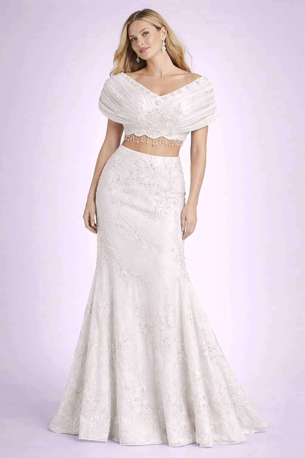 white lehenga