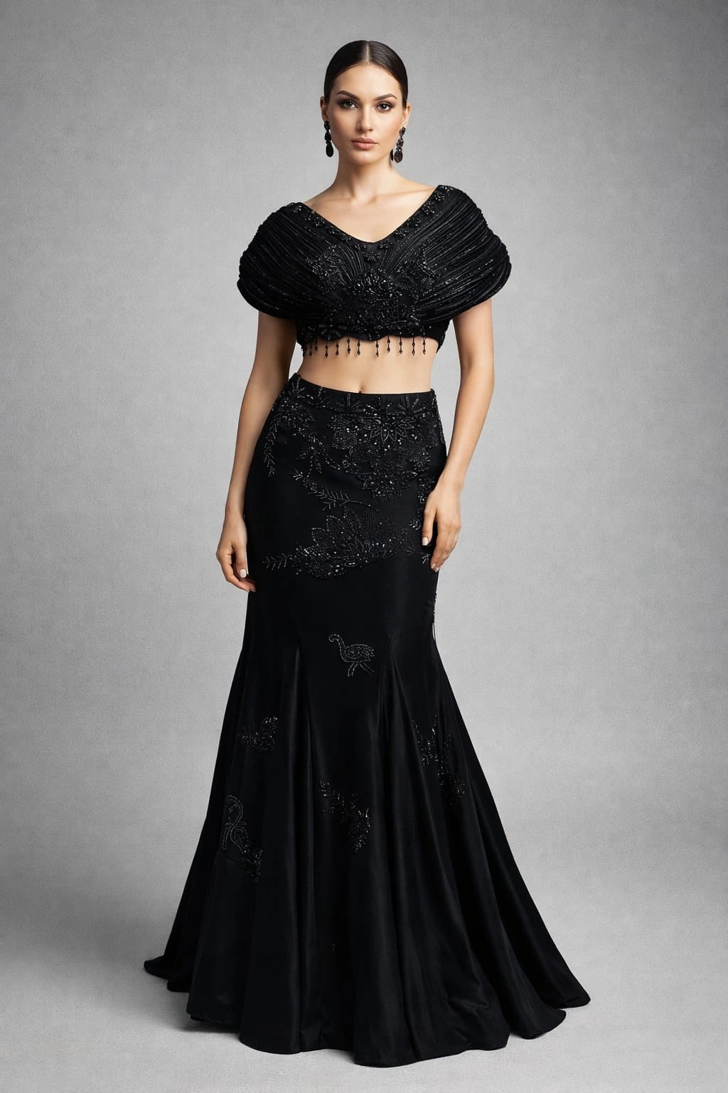 black lehenga