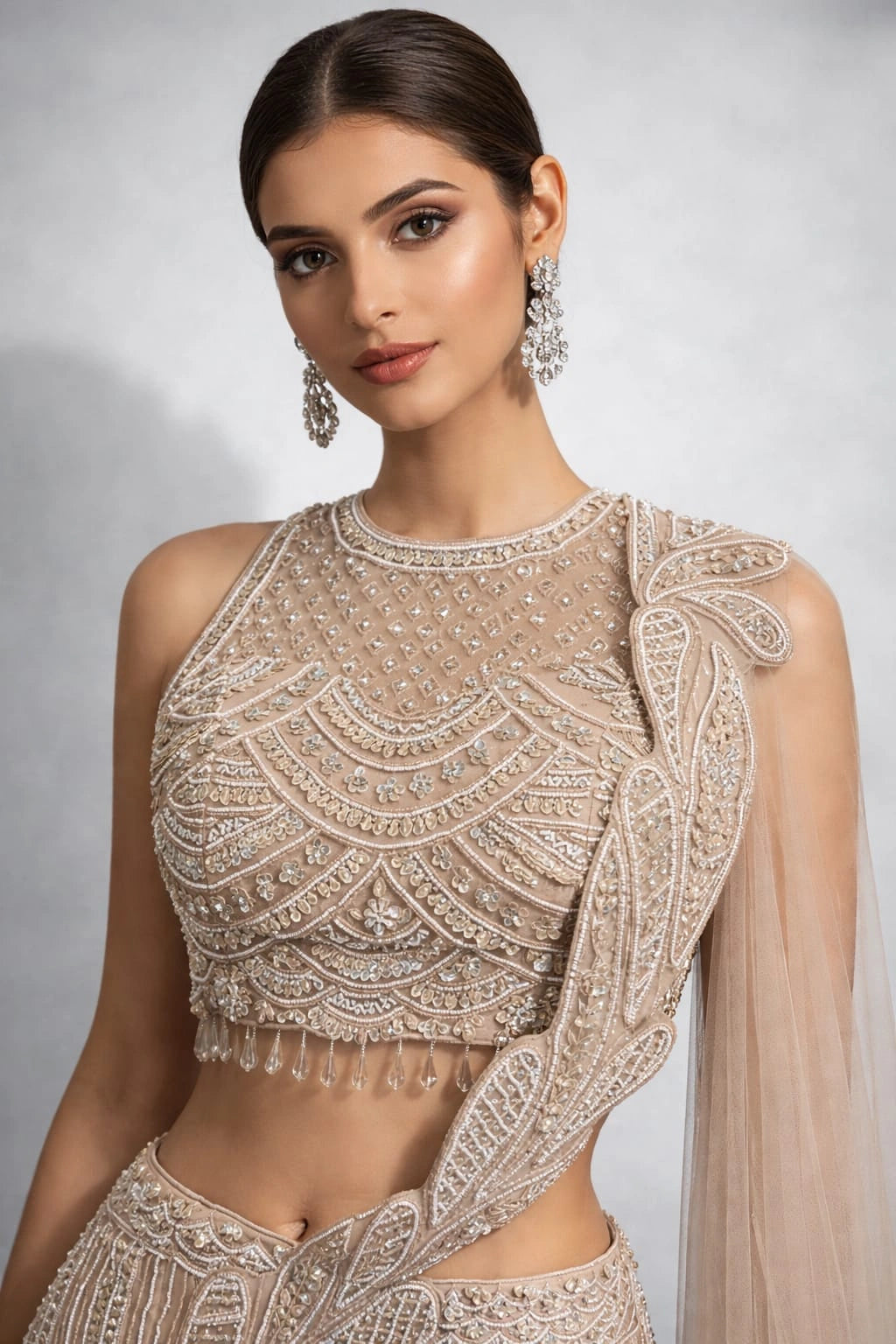 gold mermaid lehenga set