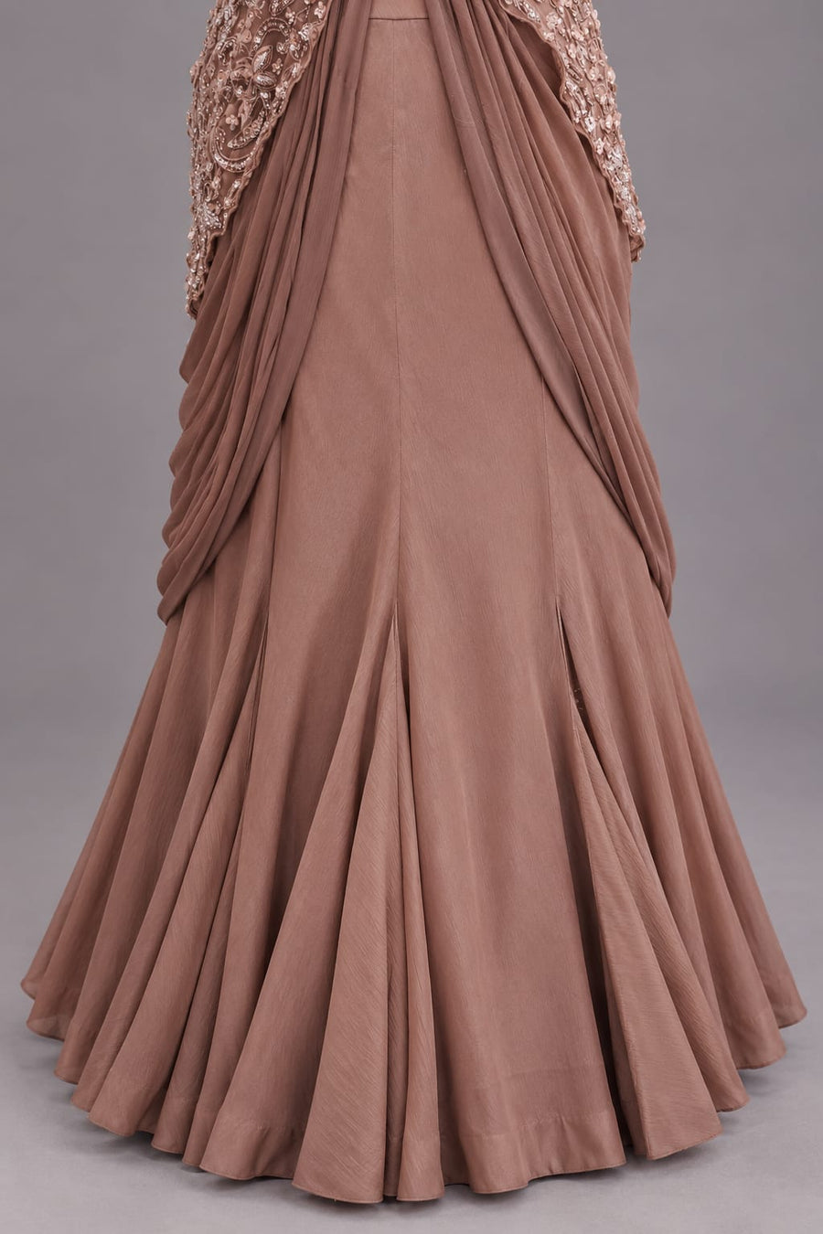 Copper Rose Embellished Lehenga Set