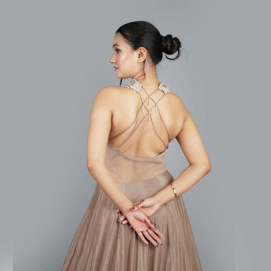 indo-Western Style One Piece Gown Vastrachowk