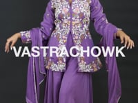 Stylish Peplum Short Shirt Sharara Set