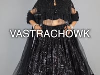 Cape Style Crop Top Lehenga